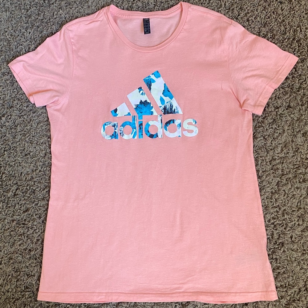 Adidas Womens pink t shirt L